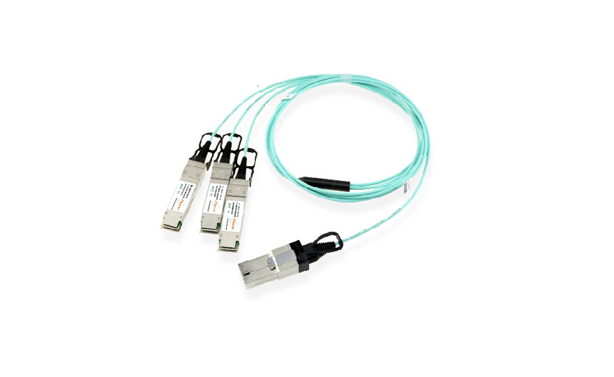 120G CXP to 3x 40G QSFP Breakout Active Optical Cable 